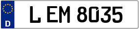 Trailer License Plate